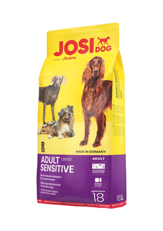 Сухой корм для собак JosiDog Active Adult Sensitive, мясо птицы, 18 кг
