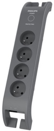 Philips Surge Protector 4 Outlets 2m Grey