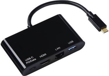 Hama 4in1 USB-C Multiport Adapter For USB 3.1/HDMI/LAN/USB-C