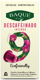 Кофе в капсулах Cafe Baque Decaffeinated Intense, 10 шт.