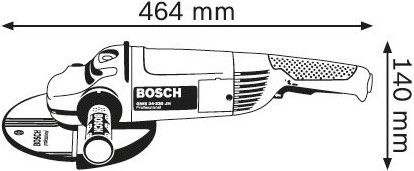 Slīpēšanas ierīce Bosch GWS 24-230 JH, 2400 W