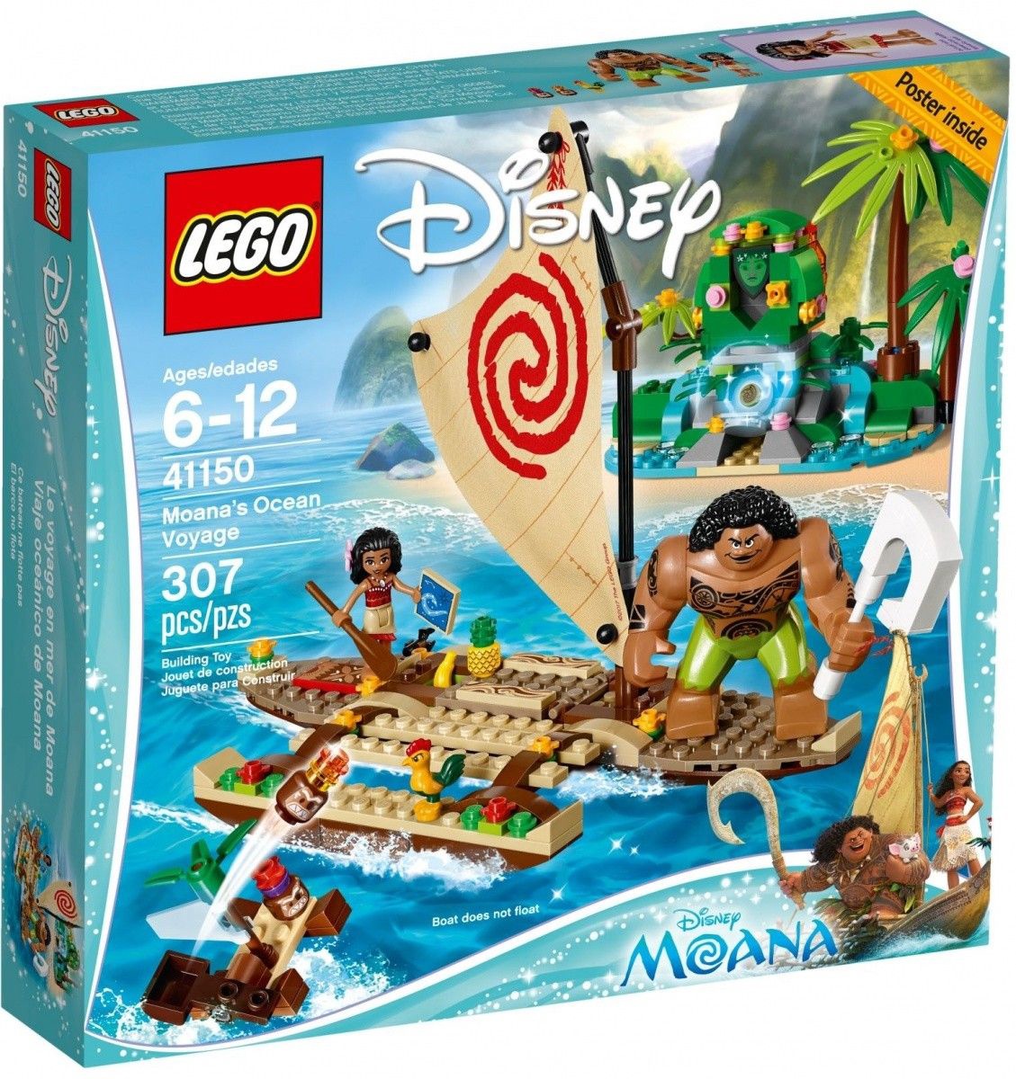 lego disney princess moana's ocean voyage 41150 disney moana toy