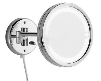 Gedy Laurent Magnifying Mirror 2x w/ Light Chrome