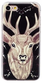 Mocco Fashion Case Glow In The Dark Deer For Apple iPhone 7 Plus/8 Plus Black
