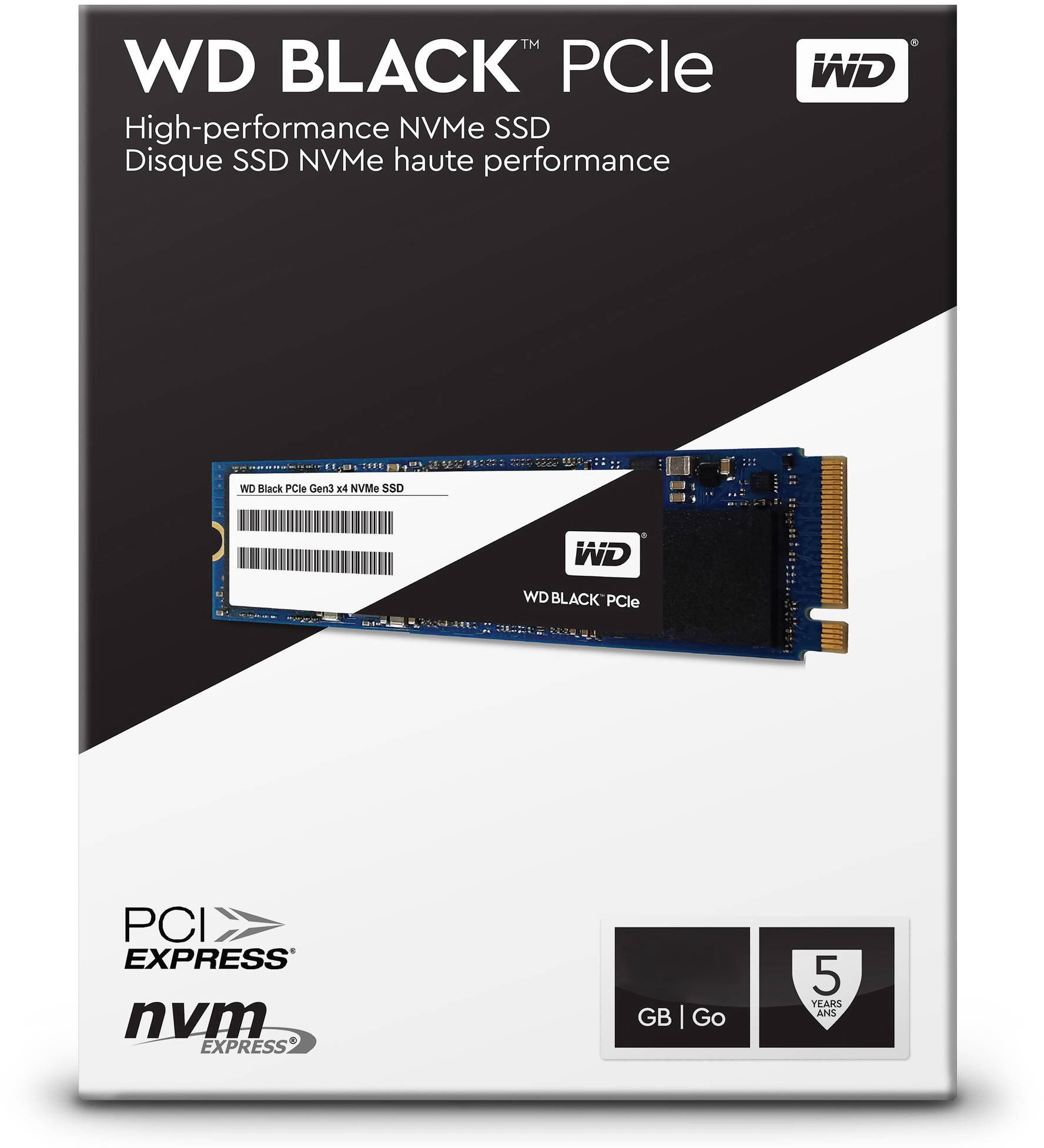 Western Digital WDS250G2X0C disque SSD M.2 250 Go PCI Express 3.0 NVMe