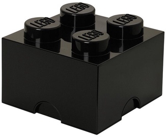 Mantu kaste LEGO Storage Brick 4, 5.7 l, melna, 250 x 250 x 170 mm