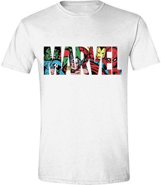 Licenced Marvel Logo T-Shirt White L