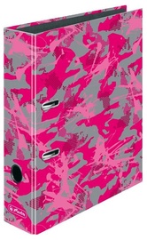 Herlitz Lever Arch File A4 Camouflage Pink