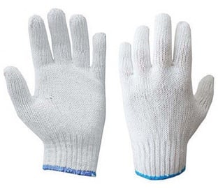Darba cimdi DD Gloves Knitted White