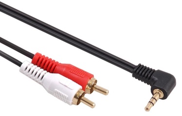 Maclean Cable 3.5 mm / RCA x 2 Black 5m