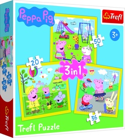 Pusle Trefl 3-In-1 Peppa Pig 34849, 20/36/50 tk