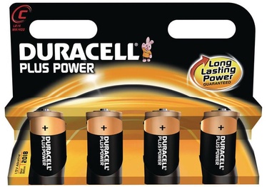 Duracell Plus Power C Alkaline Battery 4pcs