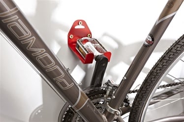 Велосипедная вешалка Mottez B215V, сплав металлов, красный