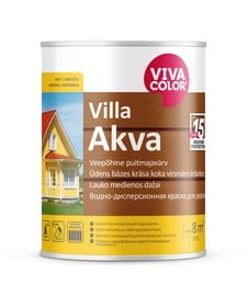Fasāžu krāsa Vivacolor Villa Akva, balta, 0.9 l