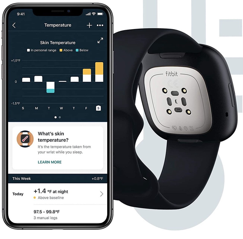 Nutikell Fitbit Sense, must