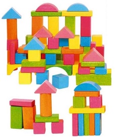 Woody Eco Wooden Educational Colored Building Blocks 75pcs