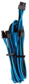 Corsair Premium Individually Sleeved PCIe Cables with Dual Connector Type 4 (Gen 4) Blue/Black