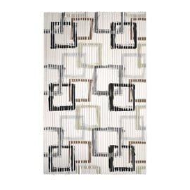 Vannitoa põrandamatt Ridder Pattern 0111130, valge/liivakarva pruun, 800 mm x 500 mm