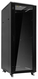 Netrack Standing Cabinet 32U/800x800mm Glass Black