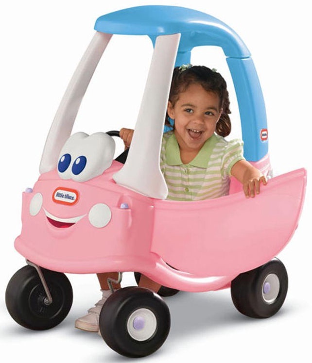 little tikes cozy coupe plush car pink