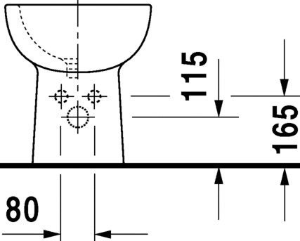 Bidee Duravit, 360 mm x 560 mm x 385 mm, valge