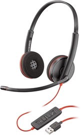 Laidinės ausinės Plantronics BlackWire C3220 USB-A, juoda