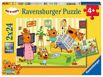 Puzle Ravensburger Kid E-Cats 05080, 2x24 gab.