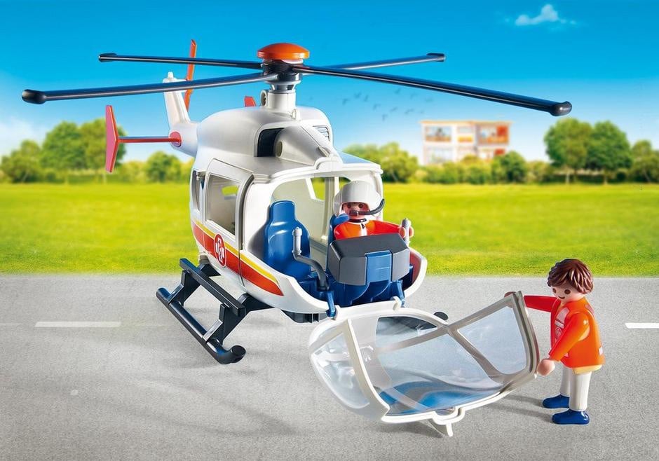 playmobil medical helicopter