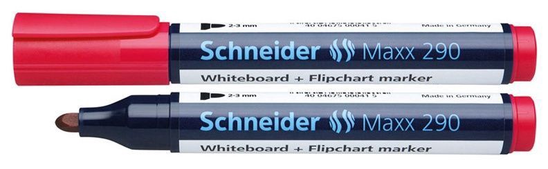 Valge tahvli marker Schneider Whiteboard And Flipchart Marker Maxx Red 290