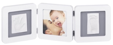 Baby Art Modern Trendy Double Print Frame White/Grey