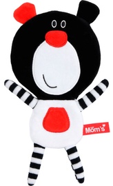Mīkstā rotaļlieta Hencz Toys Rustling Bear Buu, balta/melna/sarkana, 27 cm
