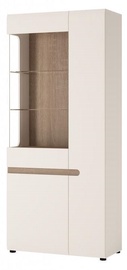 Meble Wojcik Linate 05L Display Case White/Truffle Oak