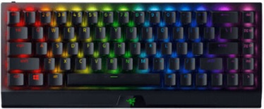 Klaviatūra Razer BlackWidow BlackWidow V3 Mini HyperSpeed Razer Yellow EN, juoda, belaidė