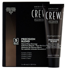 American Crew Precision Blend Hair Dyes 3x40ml 4-5Medium Natural