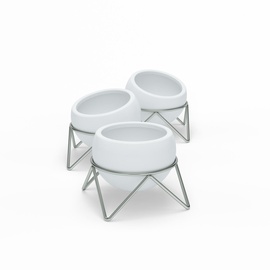 Puķu pods Umbra, balta, Ø 100 mm