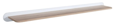 Black Red White Byron Wall Shelf 150cm San Remo Oak/White