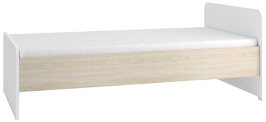 Gib Meble Bed Sonoma Oak/White