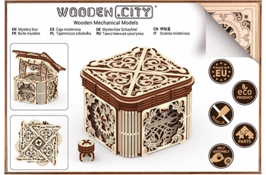3D mīkla Wooden City Model Mystery Box, 176 gab.