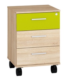 Komoda ML Meble Optimal 24 Sonoma Oak/Green
