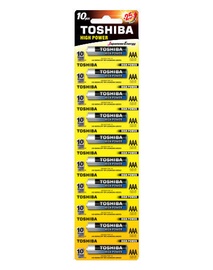 Toshiba High Power AAA Alkaline Battery 10x