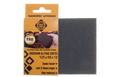 Šlifavimo kempinė Forte Tools, NR180, 125x98x12 mm, 1 vnt.