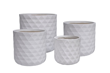 Puķu pods LT14639-3S, balta, Ø 370 mm