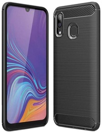 Hurtel Carbon Back Case For Samsung Galaxy A30 Black