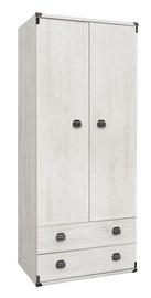 Black Red White Indiana Wardrobe Canyon Pine