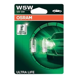 Автомобильная лампочка Osram 5W 12V W2.1 x 9.5D 2825ULT-02B 2pcs