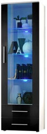 Шкаф-витрина ASM Neo I 23 WSH N1, белый/черный/графитовый, 60 см x 40 см x 190 см