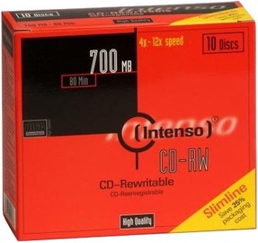 Intenso CD-RW 12X 700MB 10pcs Slim Case 2801622