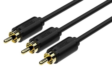 Unitek Cable RCA x3 / RCA x3 Black 1.5m
