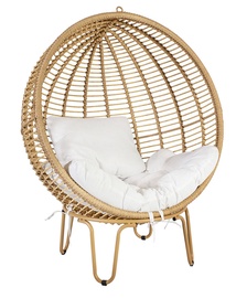 Krėslas Home4you Globe Light Brown