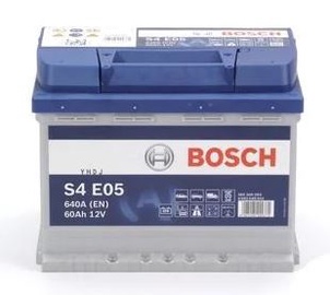 Aku Bosch S4 E05, 12 V, 60 Ah, 640 A